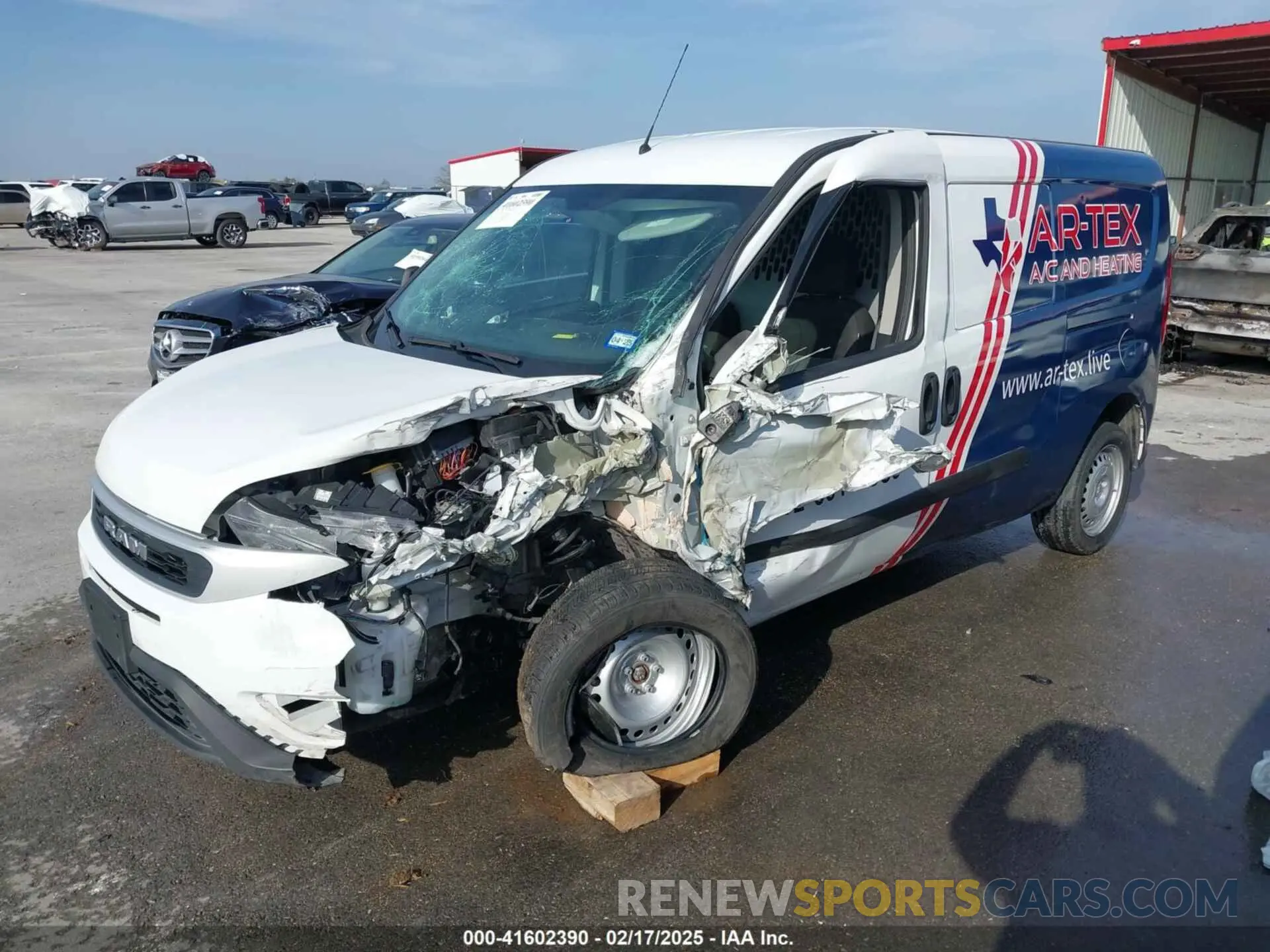 2 Photograph of a damaged car ZFBHRFAB7N6X91288 RAM PROMASTER CITY 2022