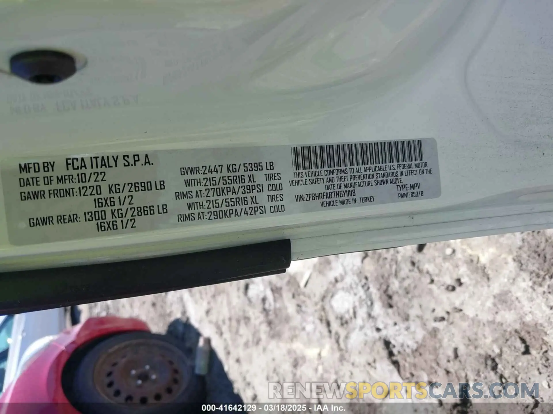 9 Photograph of a damaged car ZFBHRFAB7N6Y11118 RAM PROMASTER CITY 2022
