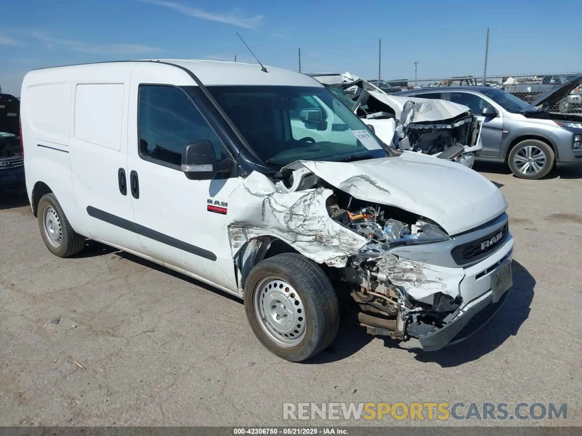 1 Фотография поврежденного автомобиля ZFBHRFAB7N6Y29442 RAM PROMASTER CITY 2022