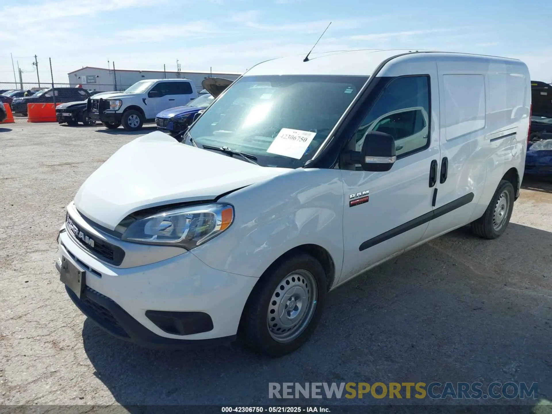 2 Фотография поврежденного автомобиля ZFBHRFAB7N6Y29442 RAM PROMASTER CITY 2022