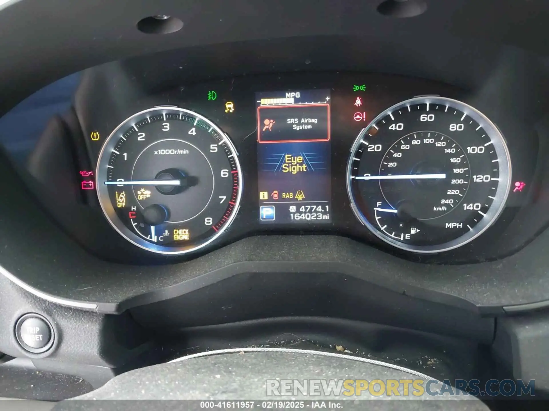 7 Фотография поврежденного автомобиля 4S4WMAPD6K3417102 SUBARU ASCENT 2019