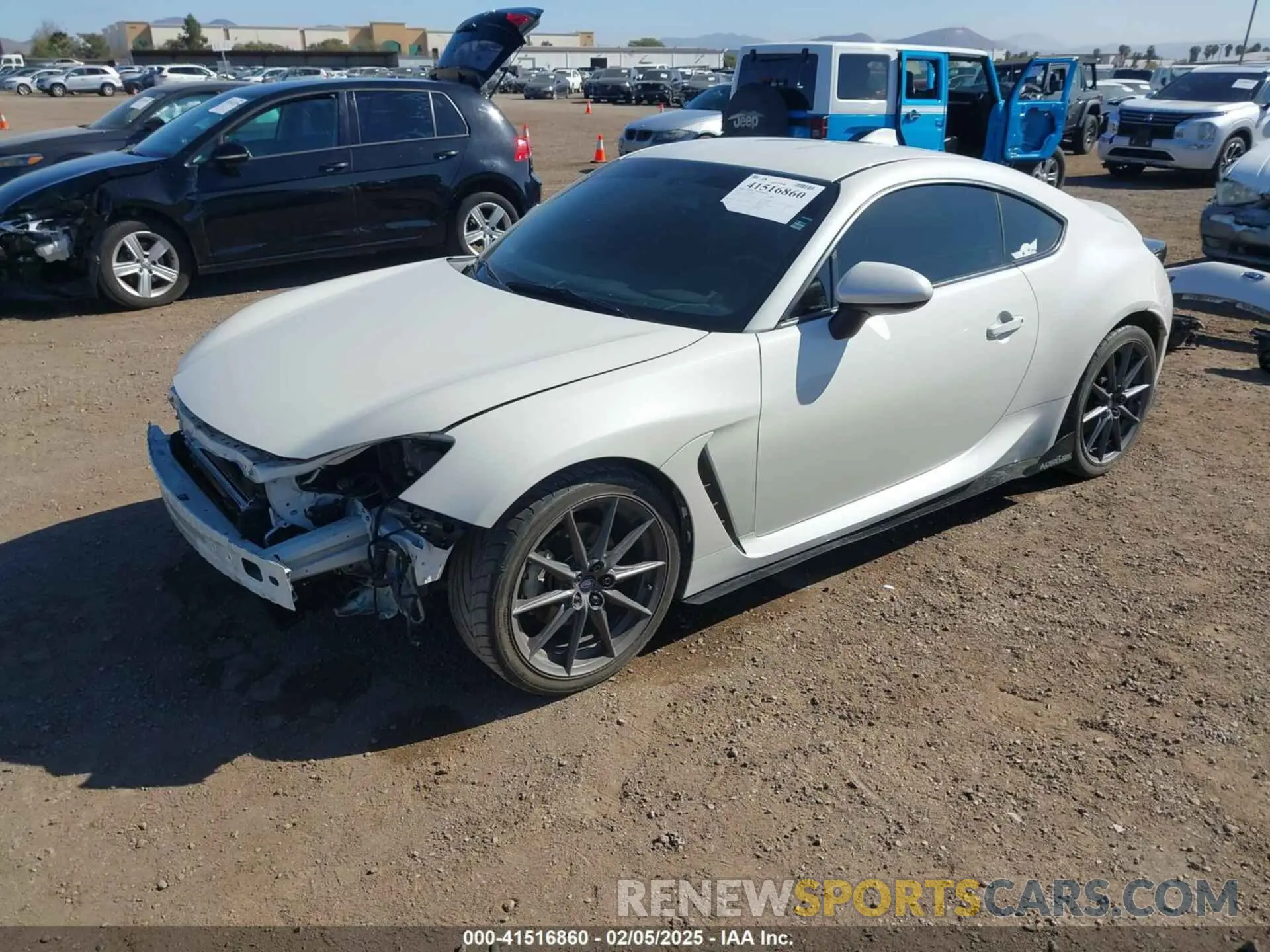2 Фотография поврежденного автомобиля JF1ZDBF16N8700143 SUBARU BRZ 2022