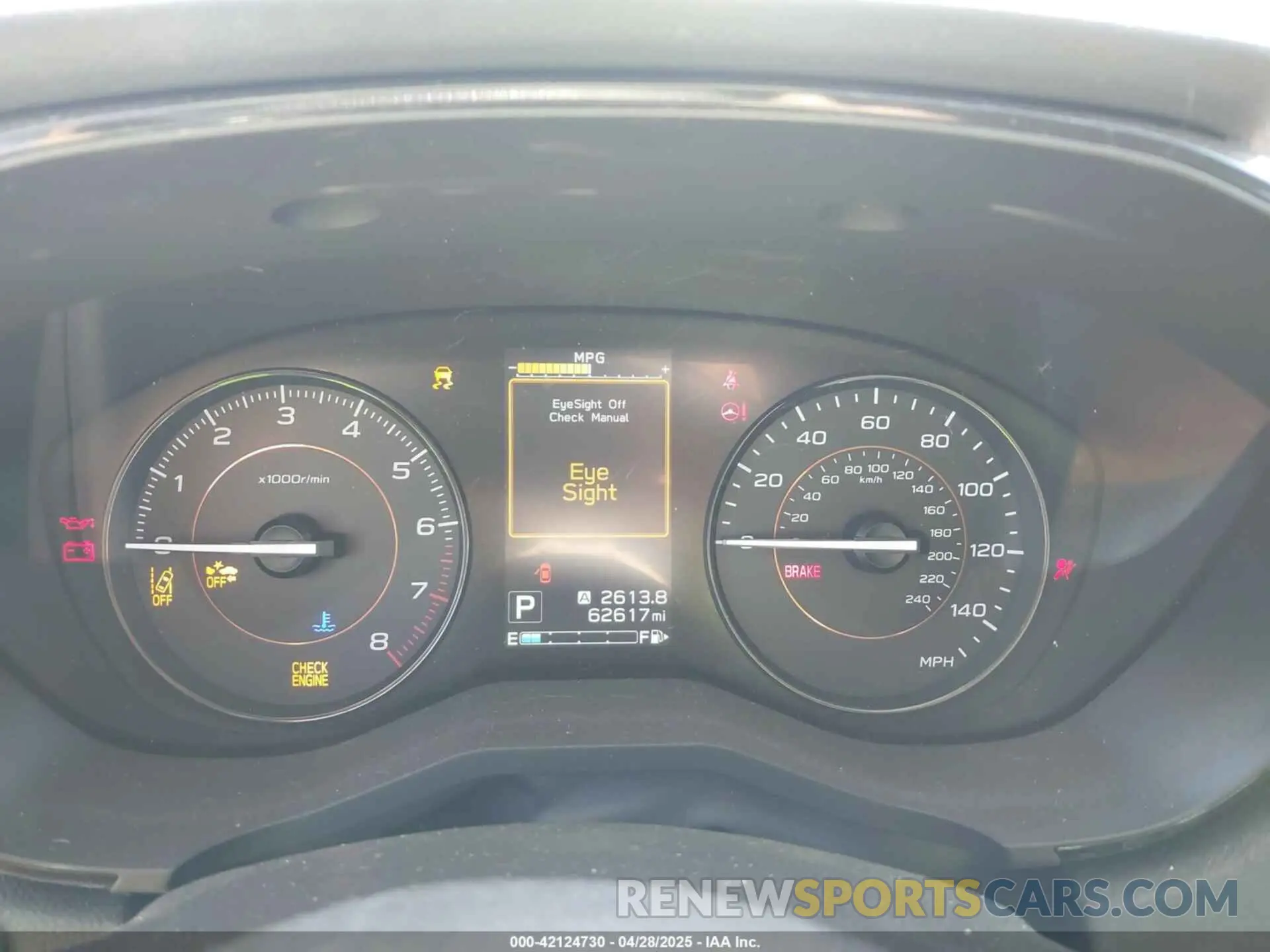 7 Photograph of a damaged car JF2GTABC5K8255235 SUBARU CROSSTREK 2019