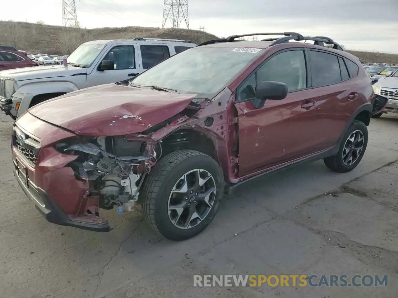 1 Photograph of a damaged car JF2GTABC6K8289099 SUBARU CROSSTREK 2019