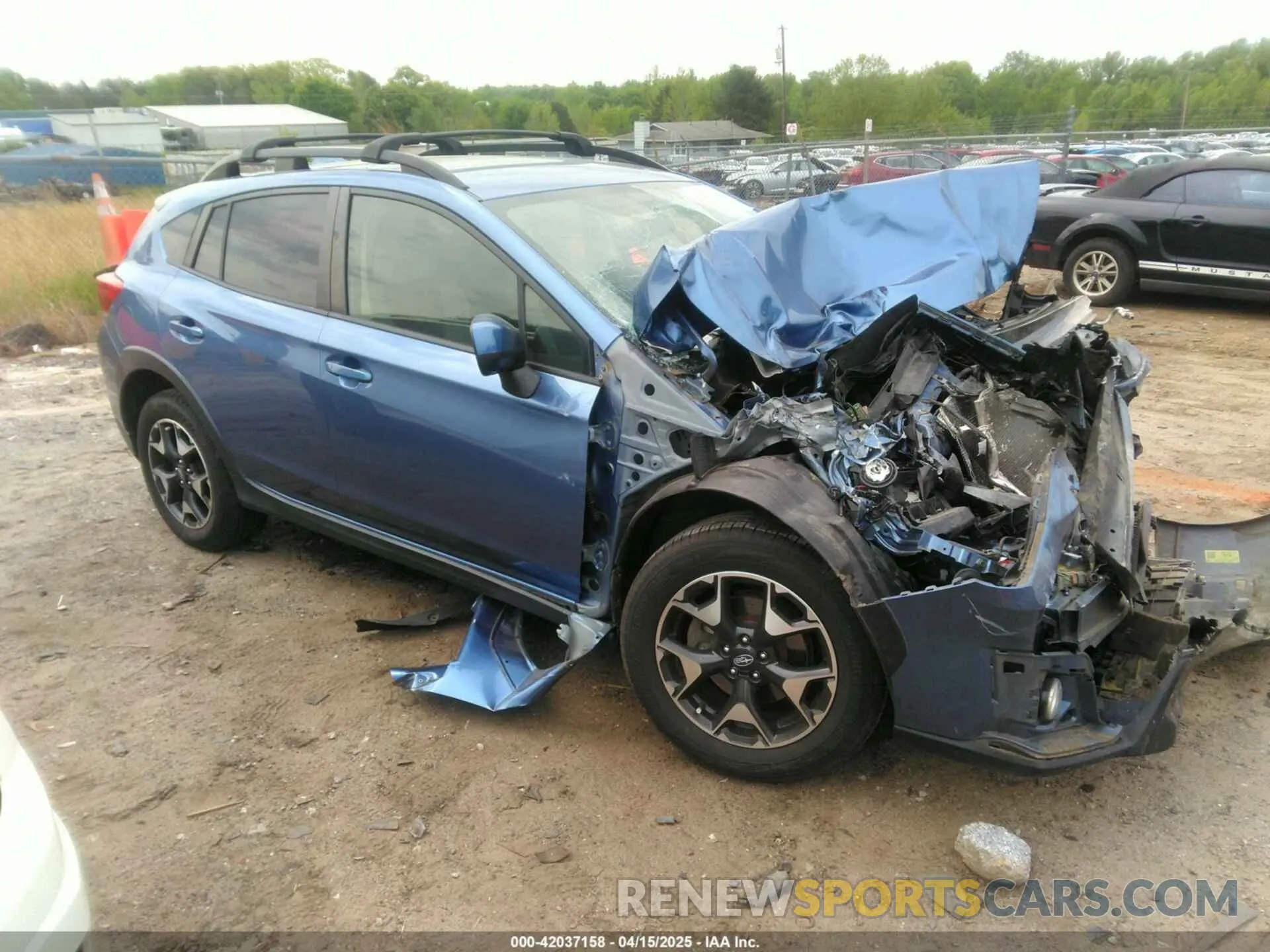 1 Photograph of a damaged car JF2GTACC7KH336154 SUBARU CROSSTREK 2019