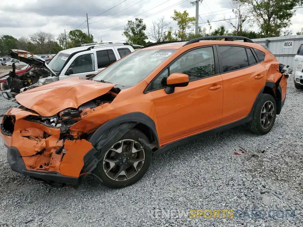 1 Photograph of a damaged car JF2GTADC3KH326932 SUBARU CROSSTREK 2019