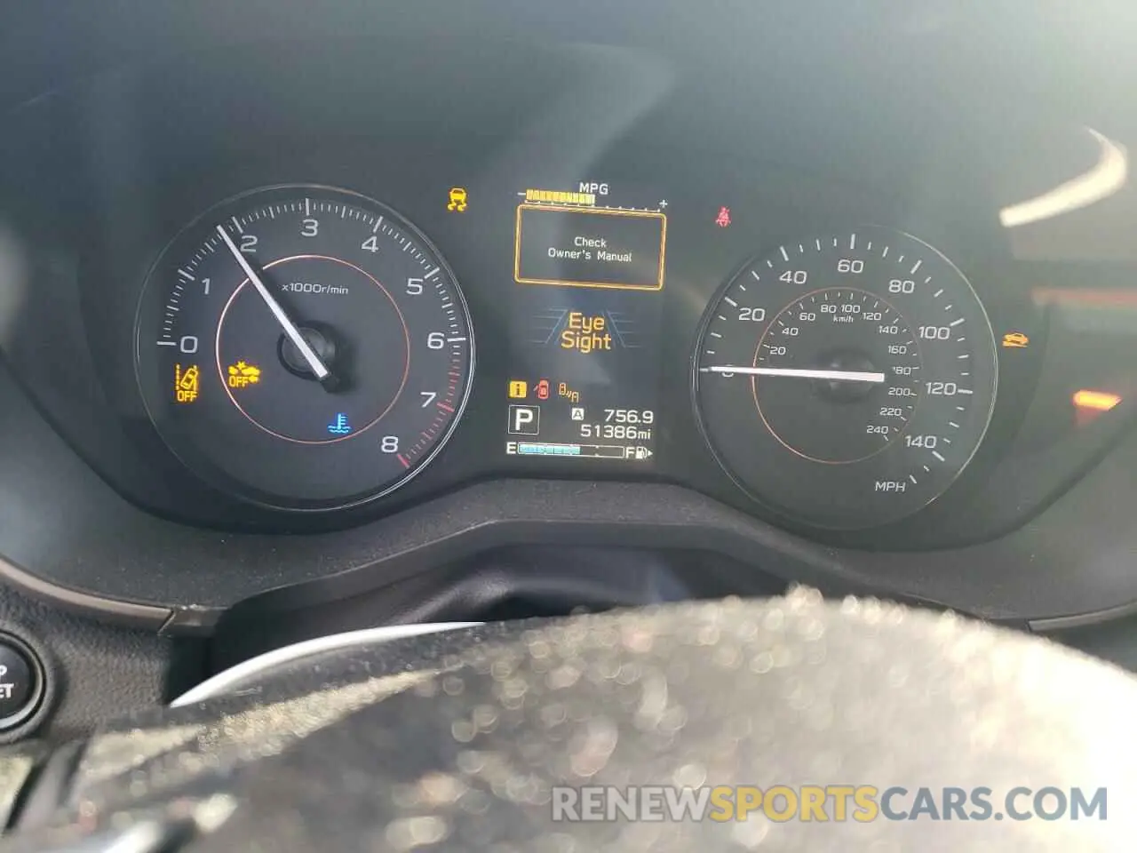 9 Фотография поврежденного автомобиля JF2GTAEC5K8392638 SUBARU CROSSTREK 2019