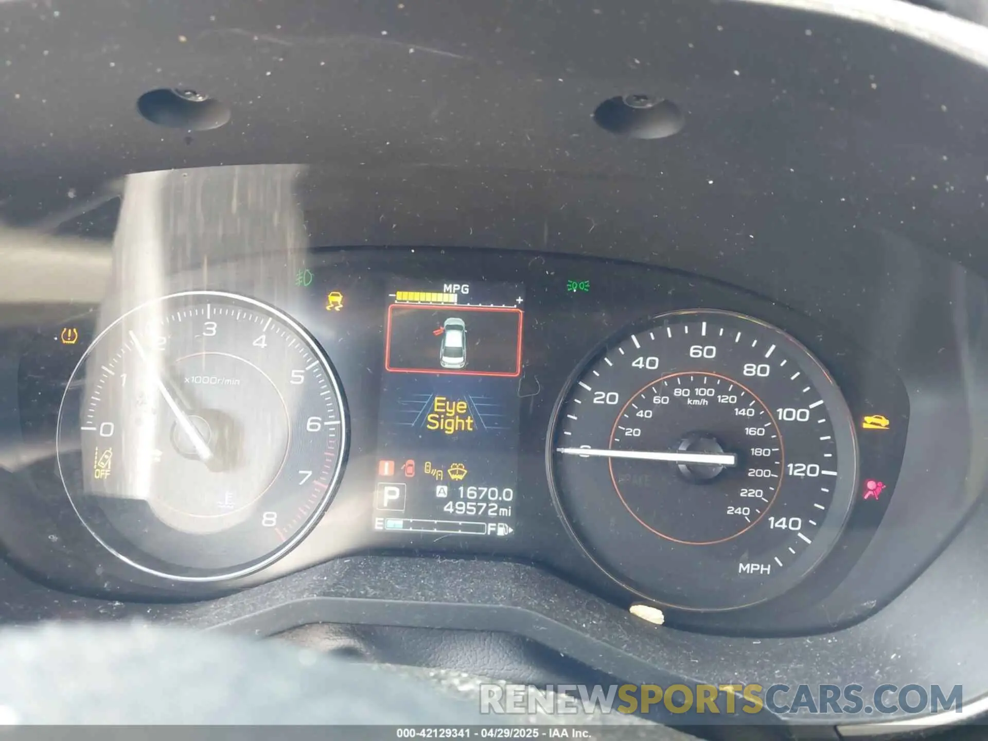 7 Photograph of a damaged car JF2GTAEC6KH329919 SUBARU CROSSTREK 2019