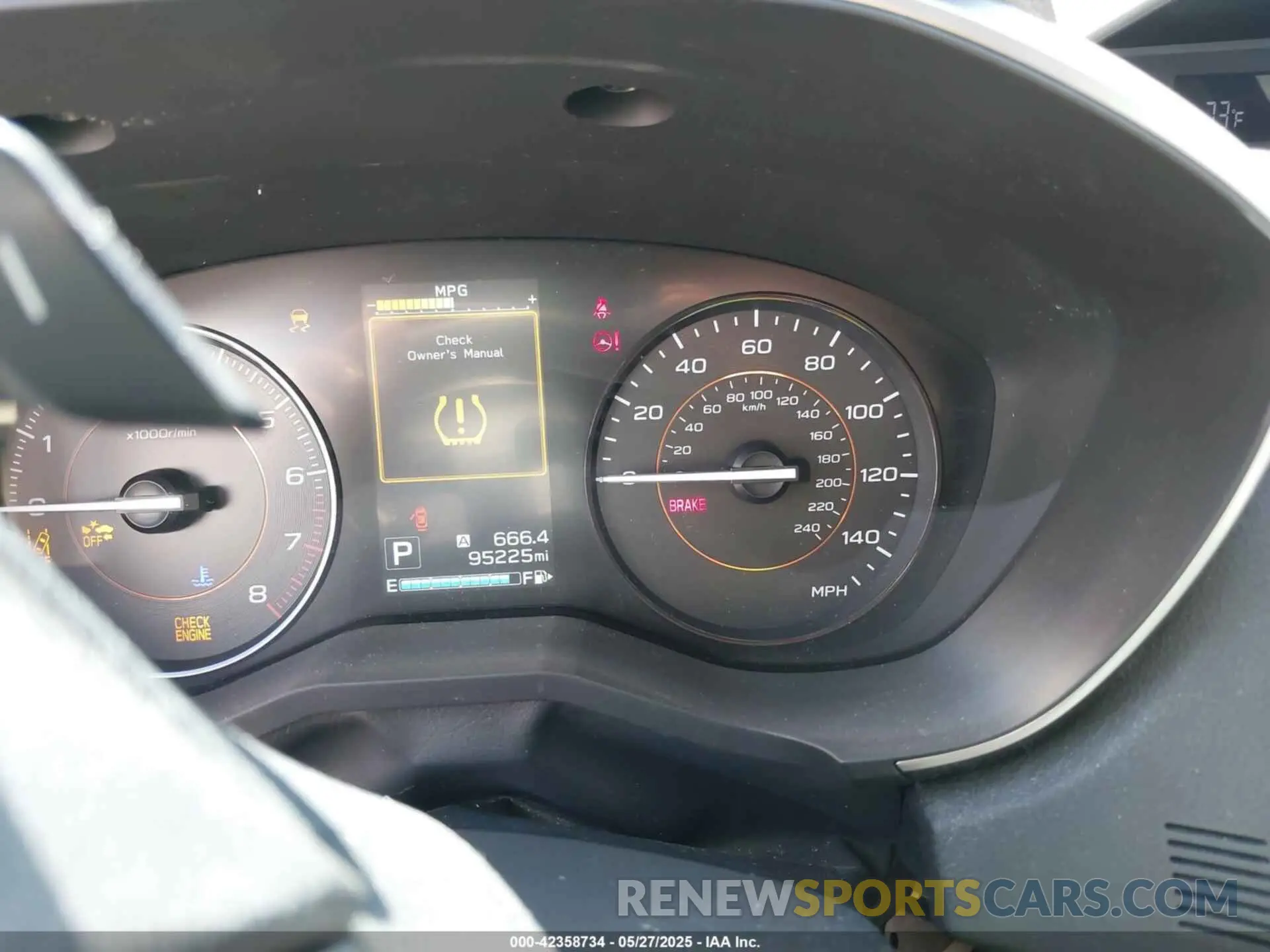 7 Photograph of a damaged car JF2GTAEC9K8289738 SUBARU CROSSTREK 2019