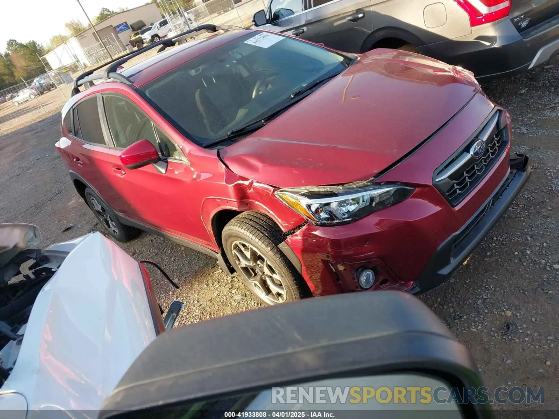 1 Photograph of a damaged car JF2GTAEC9KH342339 SUBARU CROSSTREK 2019
