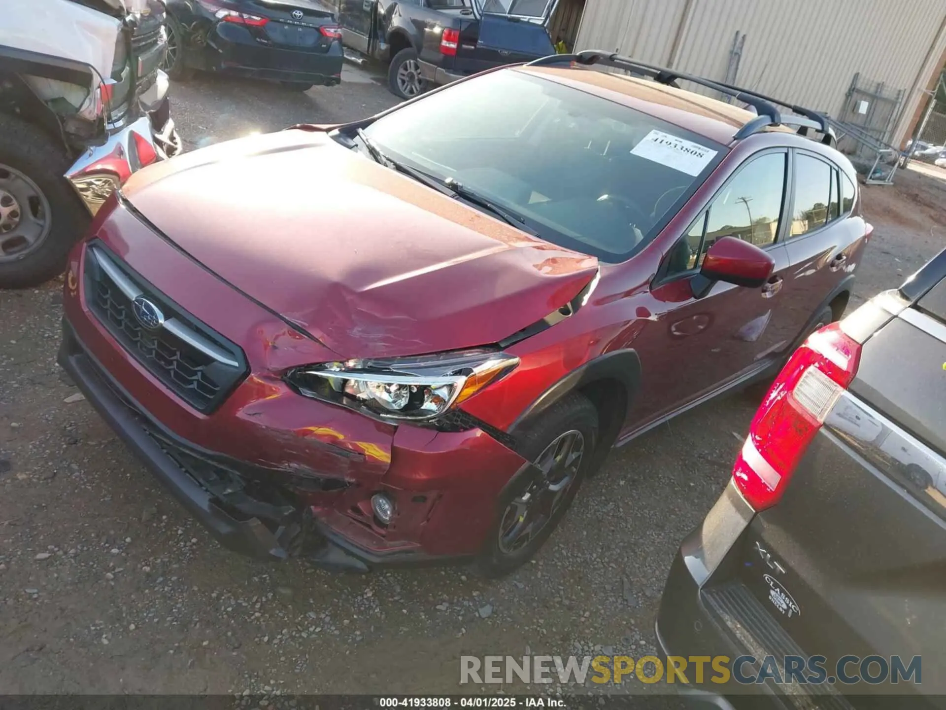 2 Photograph of a damaged car JF2GTAEC9KH342339 SUBARU CROSSTREK 2019