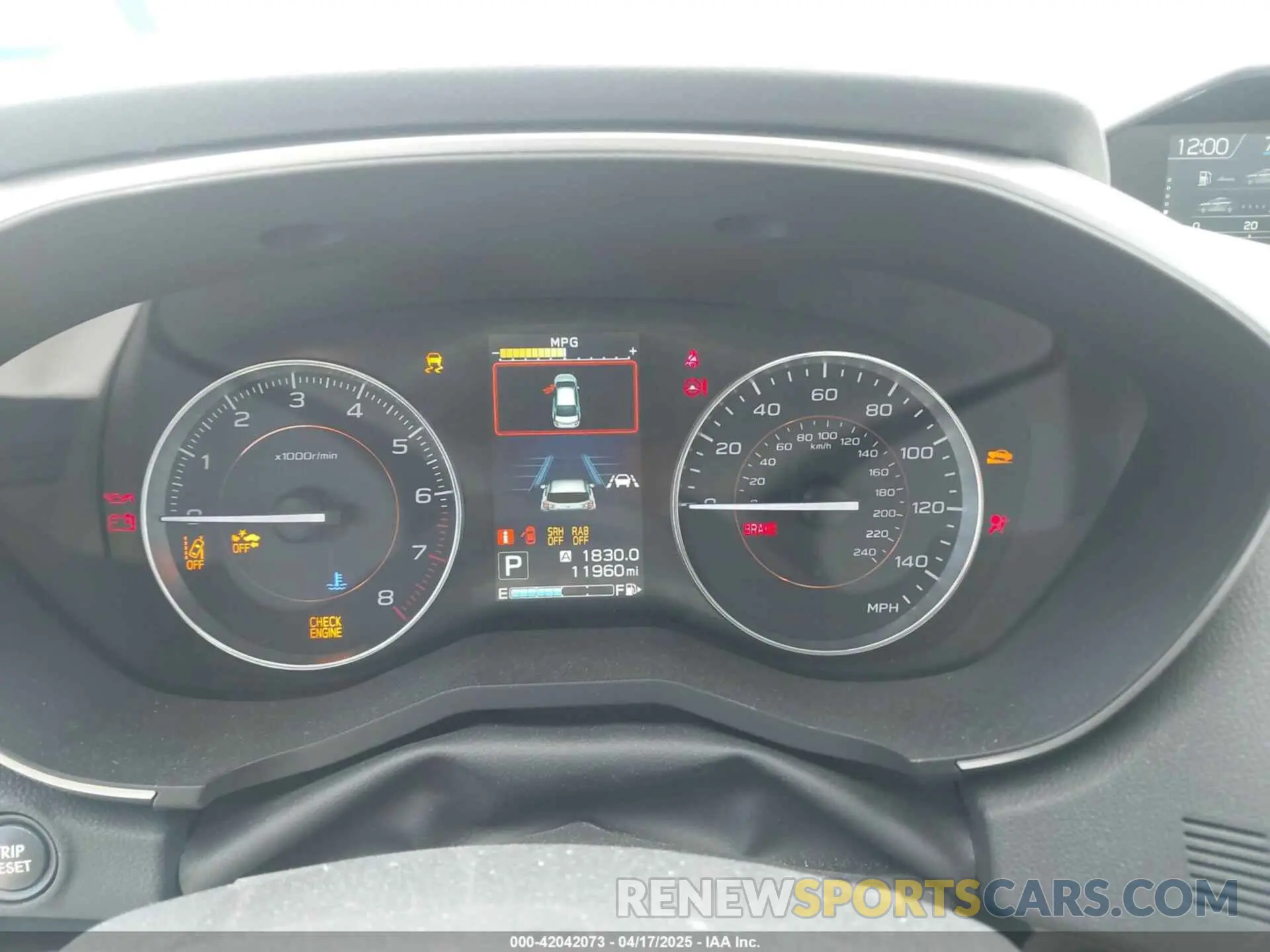 7 Photograph of a damaged car JF2GTAMC2K8343527 SUBARU CROSSTREK 2019