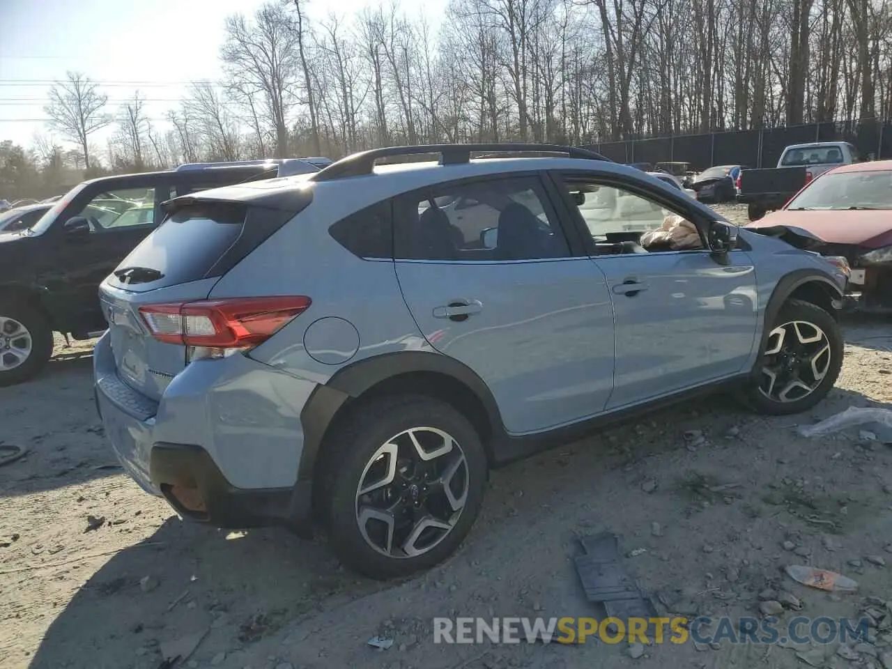 3 Photograph of a damaged car JF2GTANC2KH299687 SUBARU CROSSTREK 2019