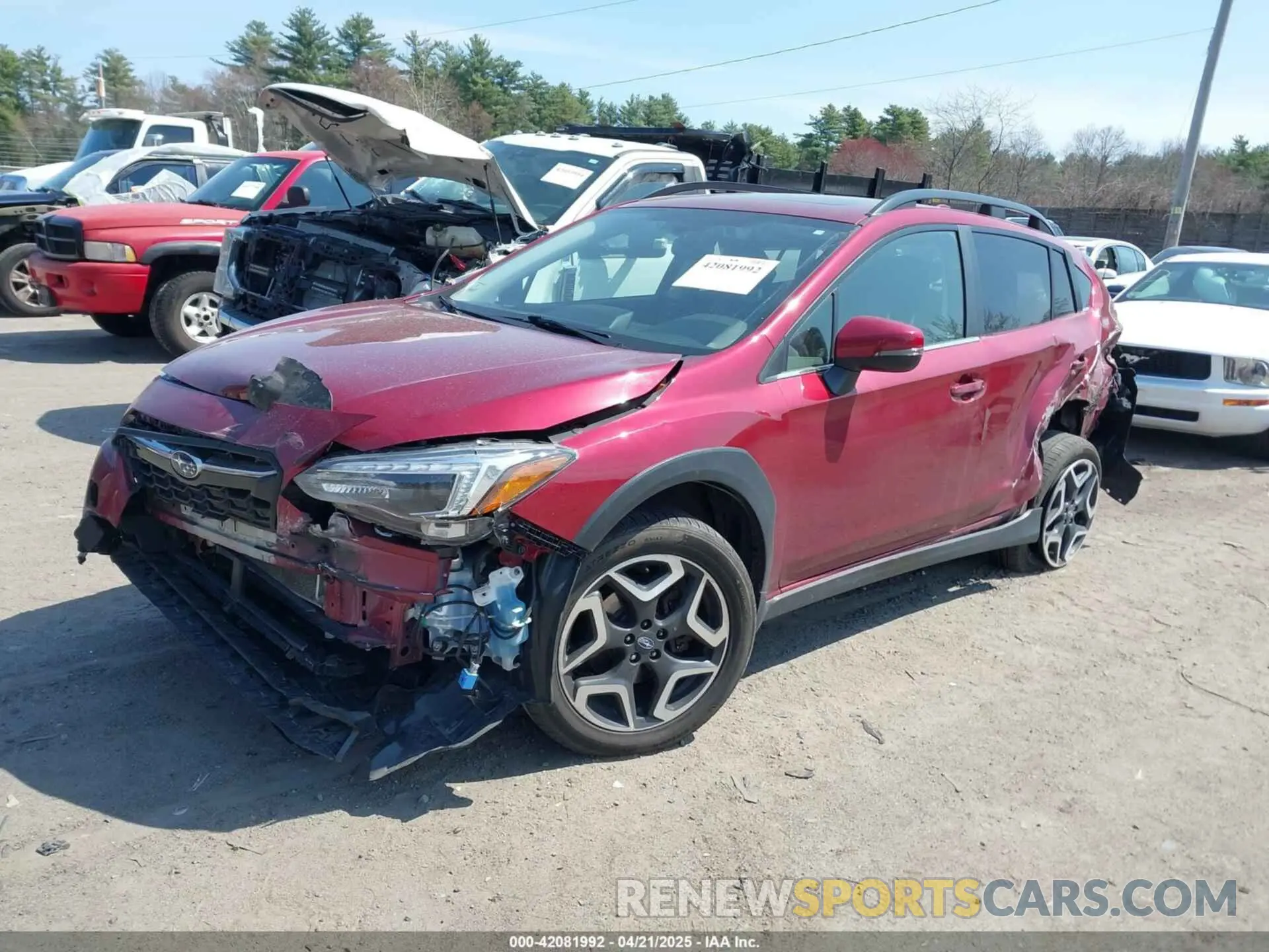 2 Фотография поврежденного автомобиля JF2GTANC4K8276475 SUBARU CROSSTREK 2019