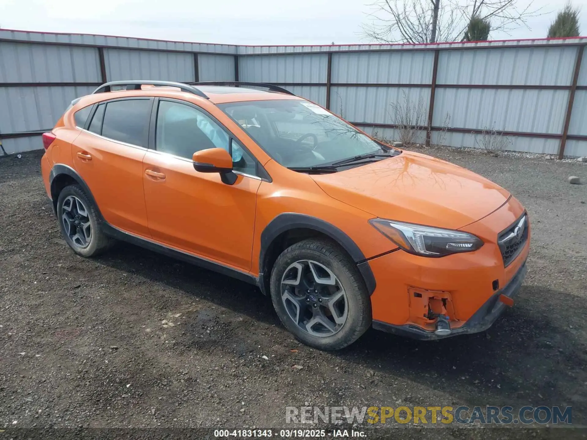 1 Фотография поврежденного автомобиля JF2GTANC8KH224444 SUBARU CROSSTREK 2019