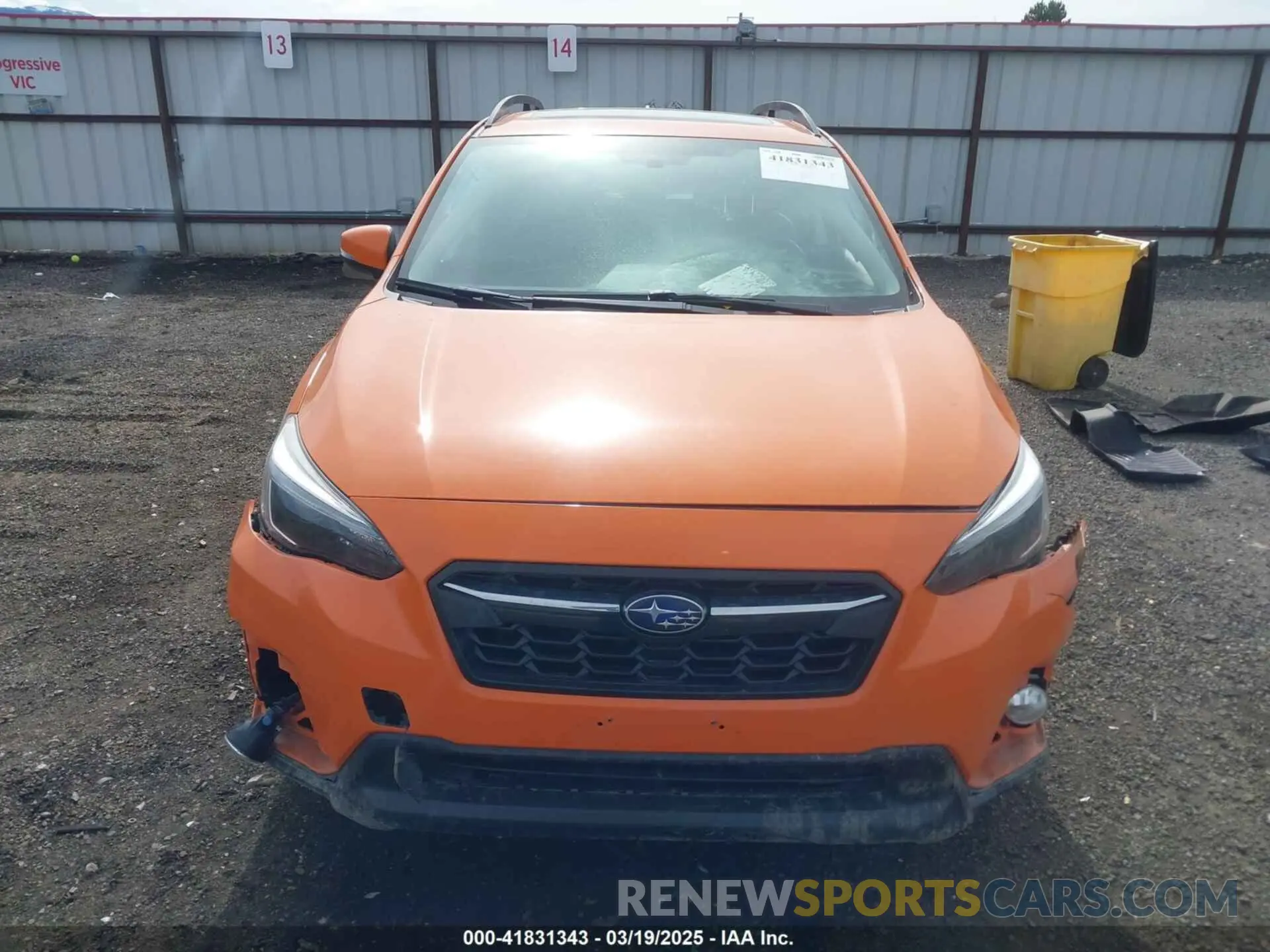 11 Фотография поврежденного автомобиля JF2GTANC8KH224444 SUBARU CROSSTREK 2019