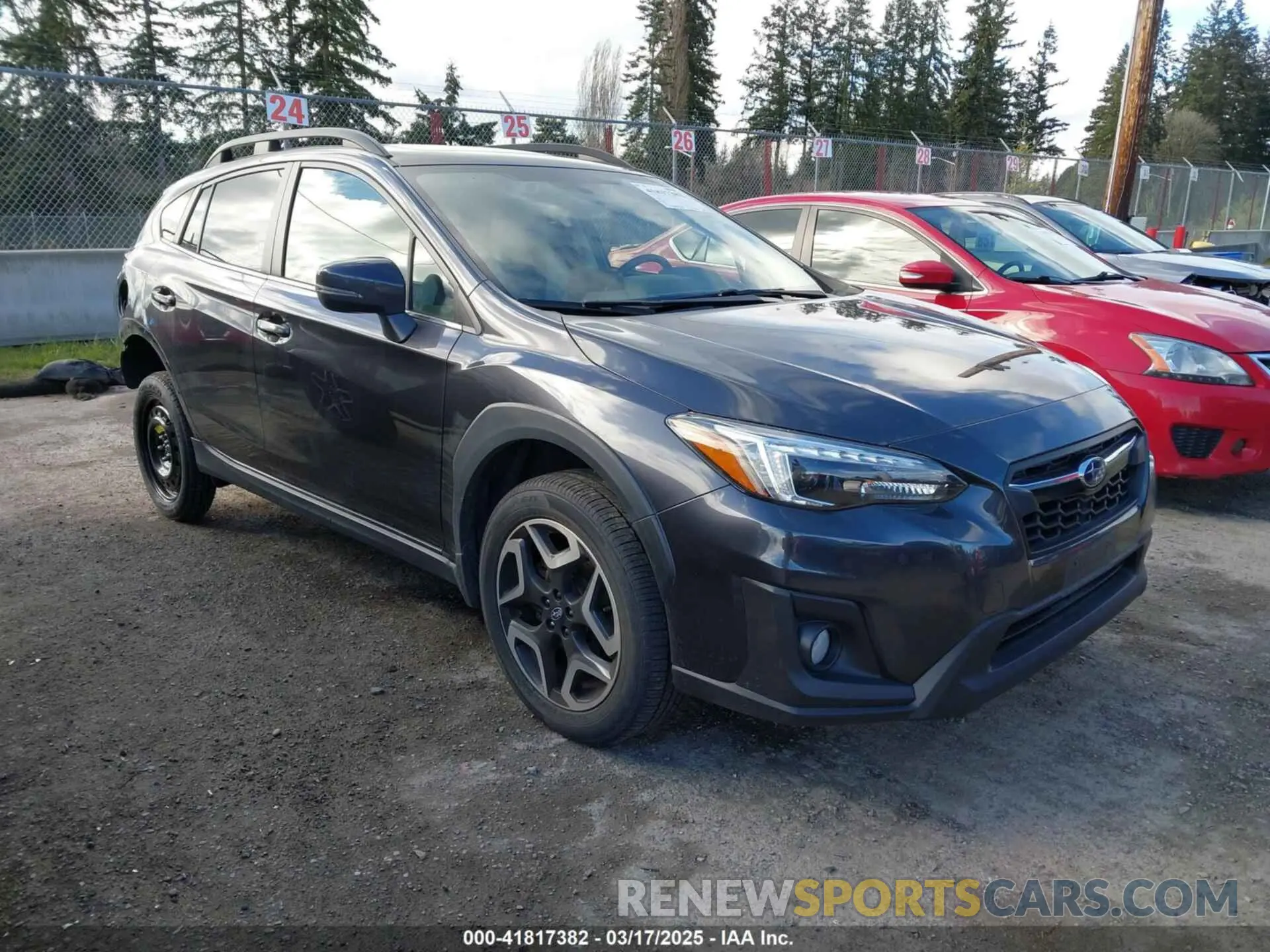 1 Photograph of a damaged car JF2GTANCXKH317434 SUBARU CROSSTREK 2019