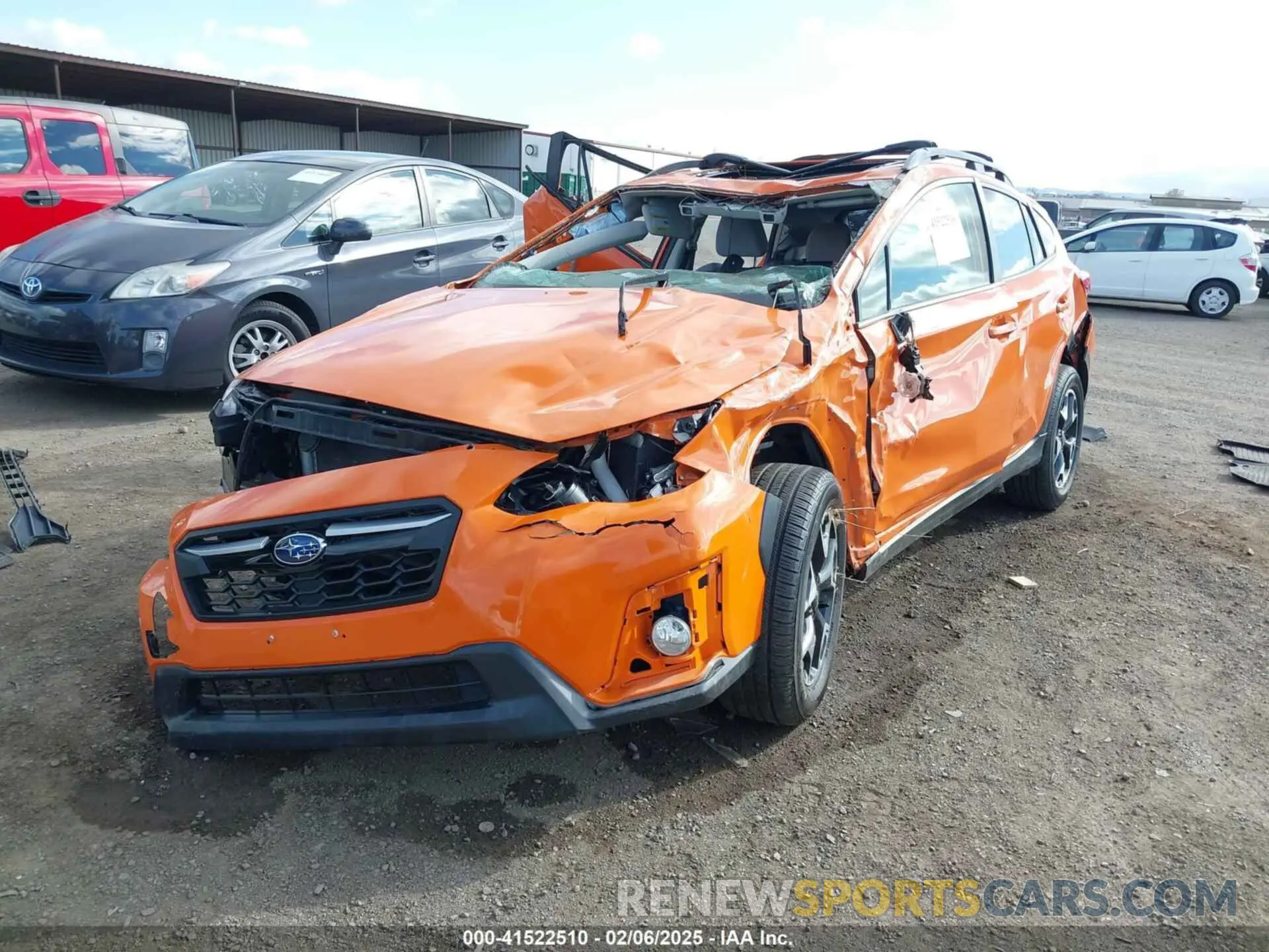2 Photograph of a damaged car JF2GTAEC4LH242845 SUBARU CROSSTREK 2020