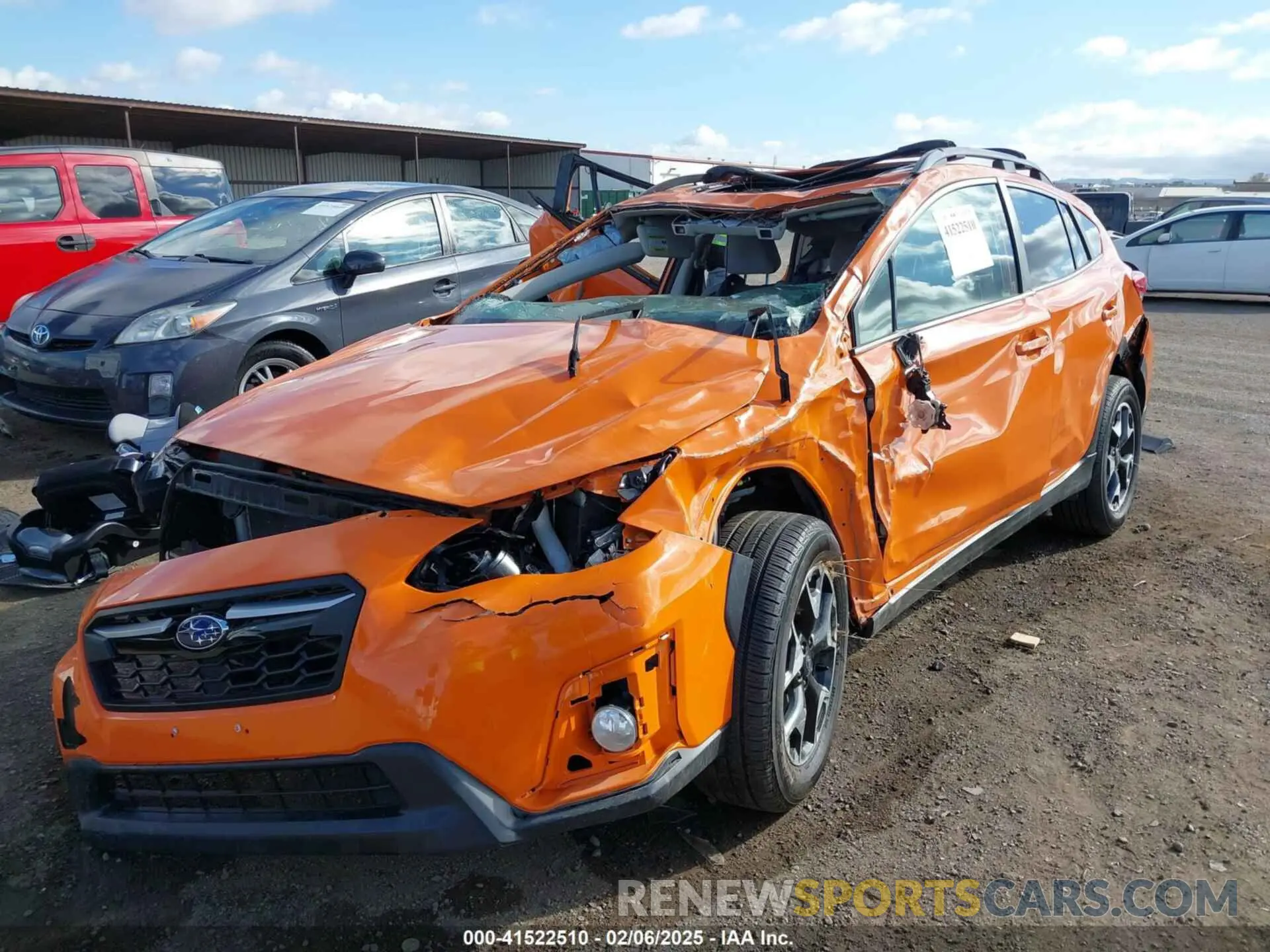 6 Photograph of a damaged car JF2GTAEC4LH242845 SUBARU CROSSTREK 2020