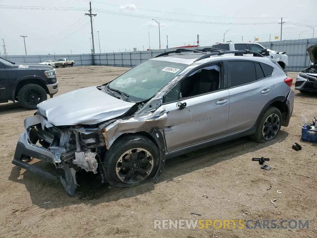 1 Photograph of a damaged car JF2GTAEC8M8663162 SUBARU CROSSTREK 2021