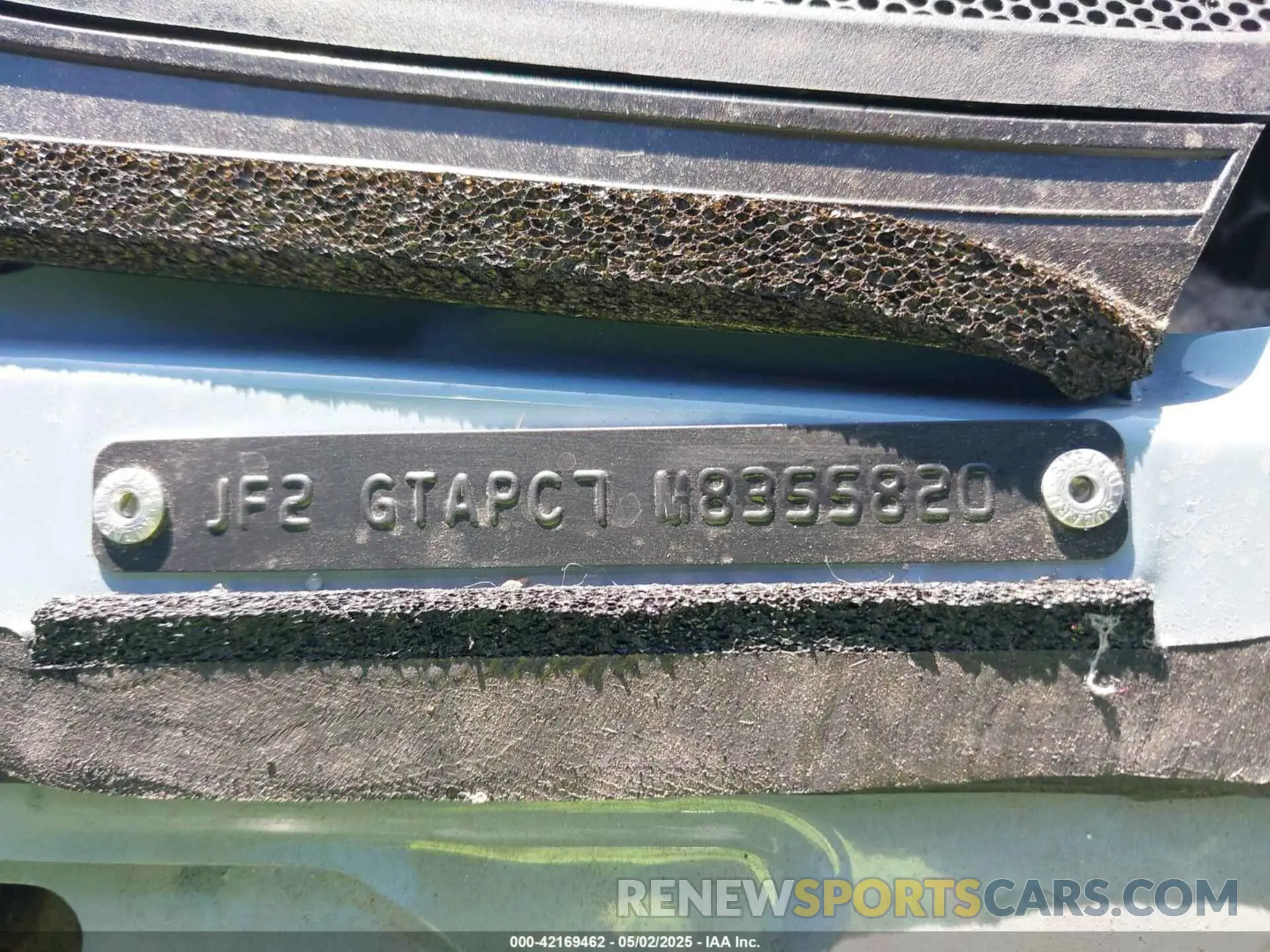 9 Photograph of a damaged car JF2GTAPC7M8355820 SUBARU CROSSTREK 2021
