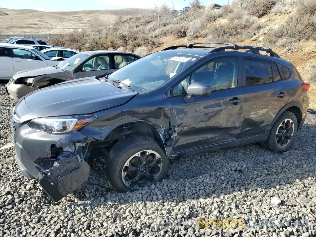 1 Photograph of a damaged car JF2GTAPC8MH661327 SUBARU CROSSTREK 2021