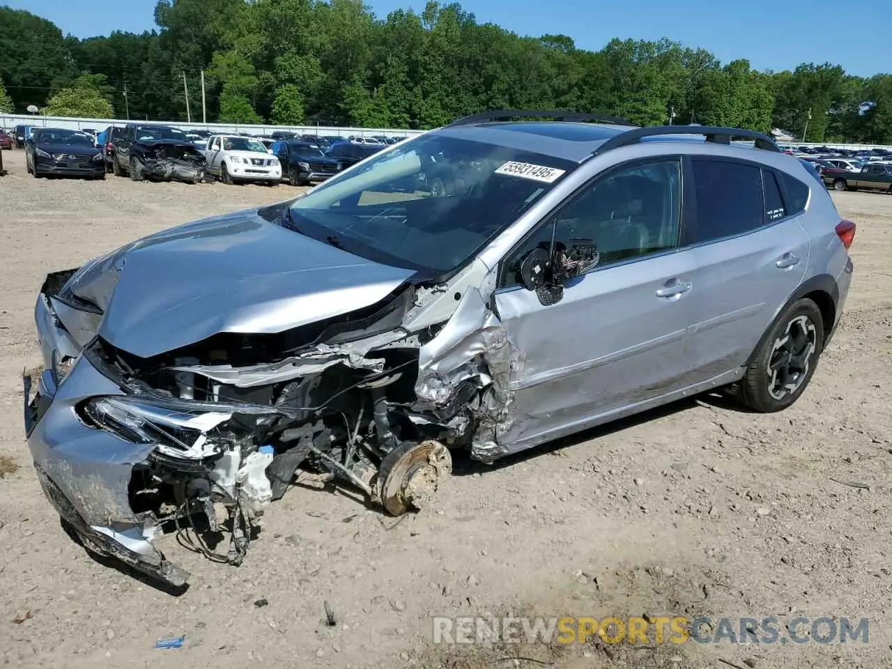 1 Photograph of a damaged car JF2GTHMC0M8247200 SUBARU CROSSTREK 2021
