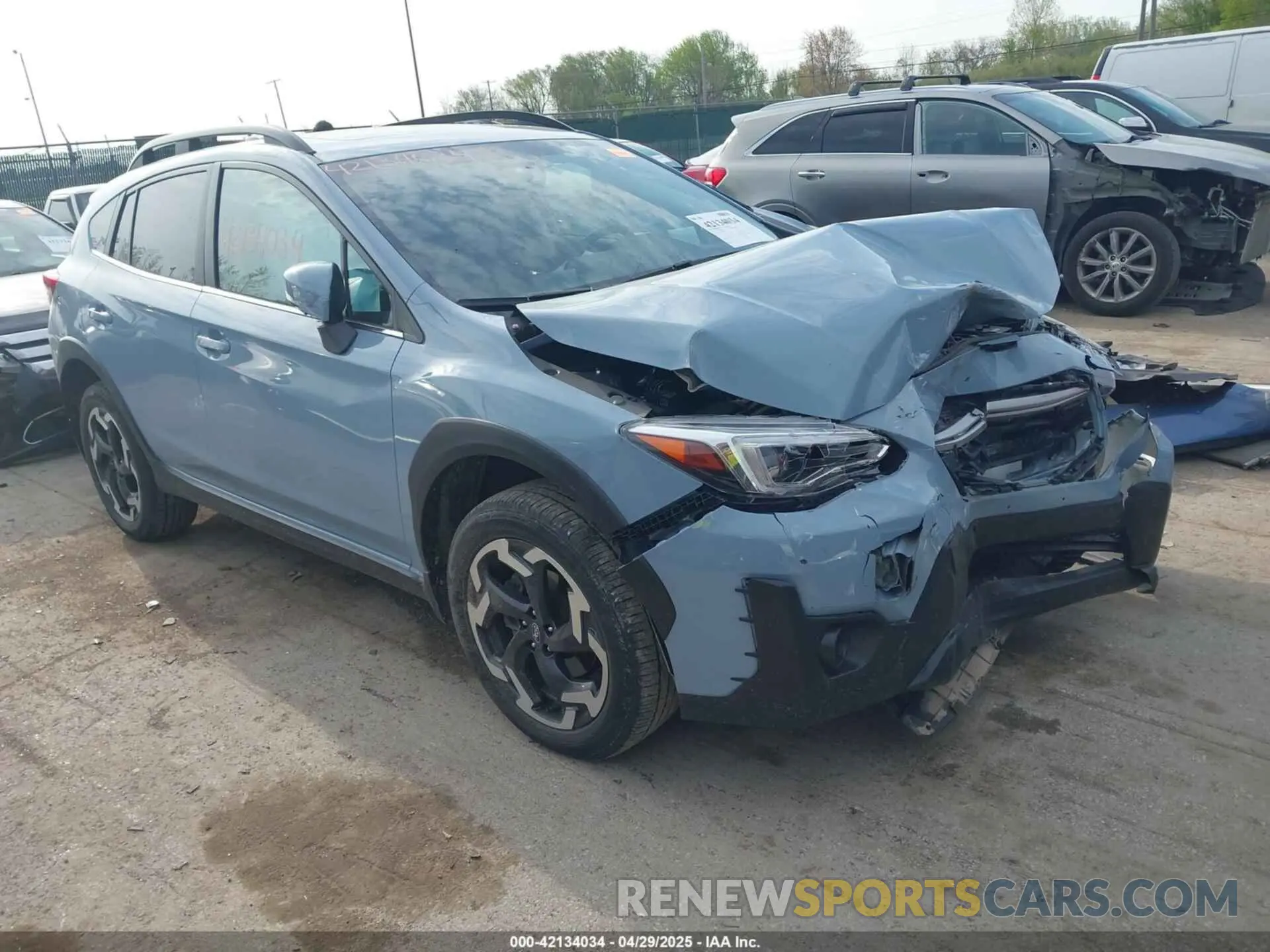 1 Photograph of a damaged car JF2GTHMC3M8671597 SUBARU CROSSTREK 2021
