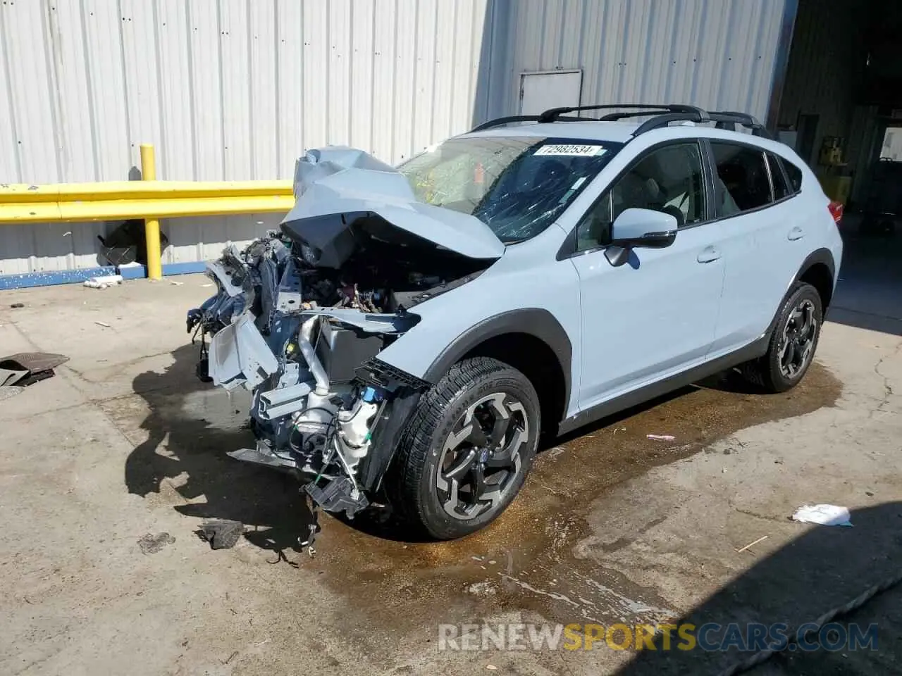1 Photograph of a damaged car JF2GTHMC3M8675987 SUBARU CROSSTREK 2021