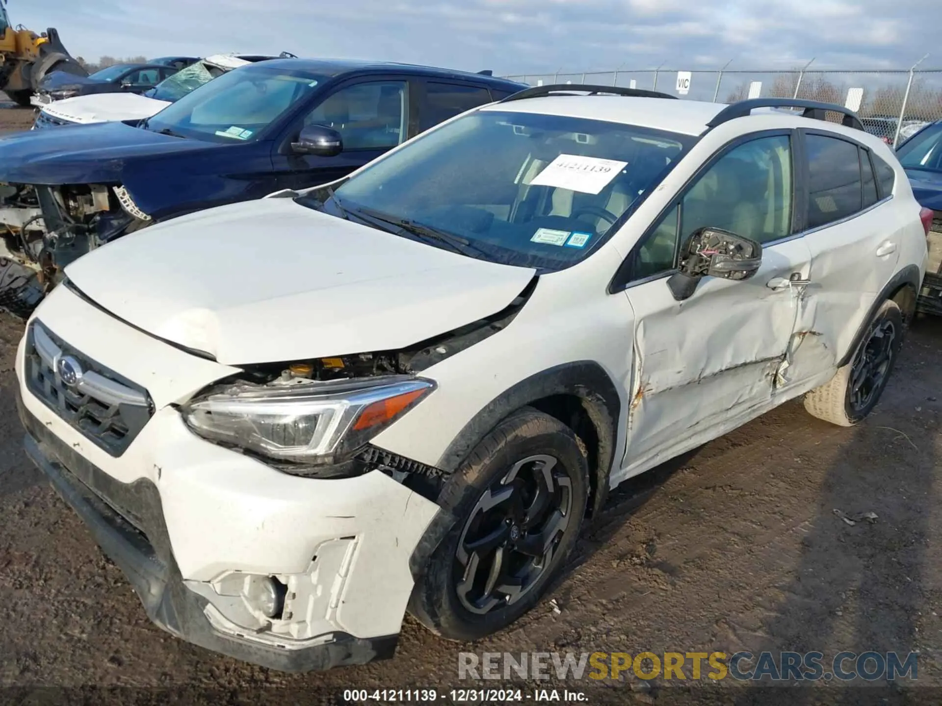 2 Photograph of a damaged car JF2GTHMC5MH201572 SUBARU CROSSTREK 2021