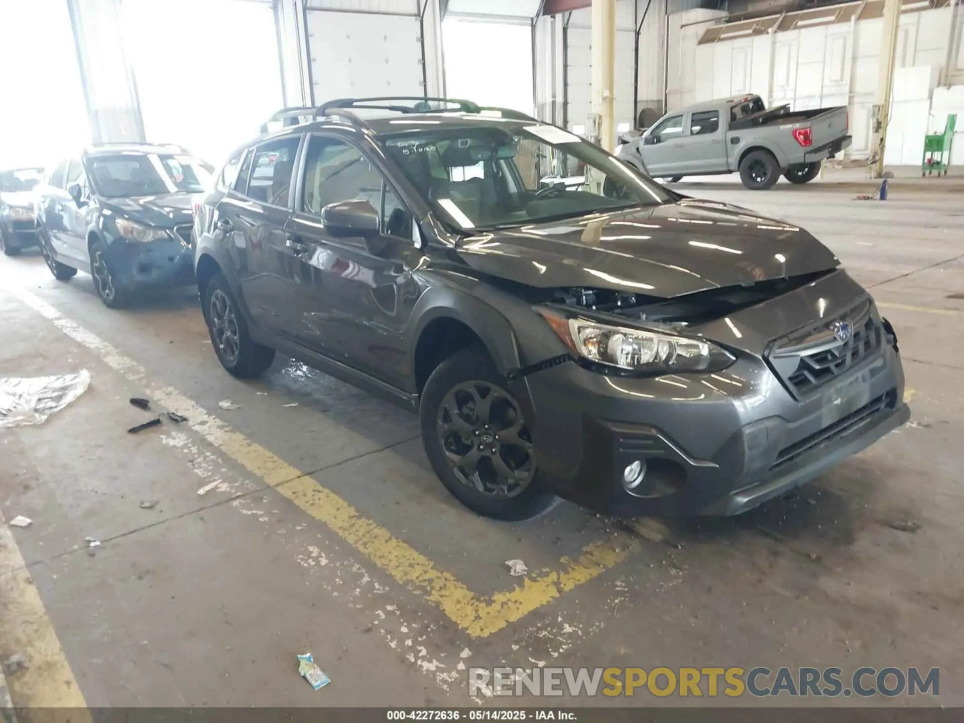 1 Photograph of a damaged car JF2GTHRC8MH387956 SUBARU CROSSTREK 2021