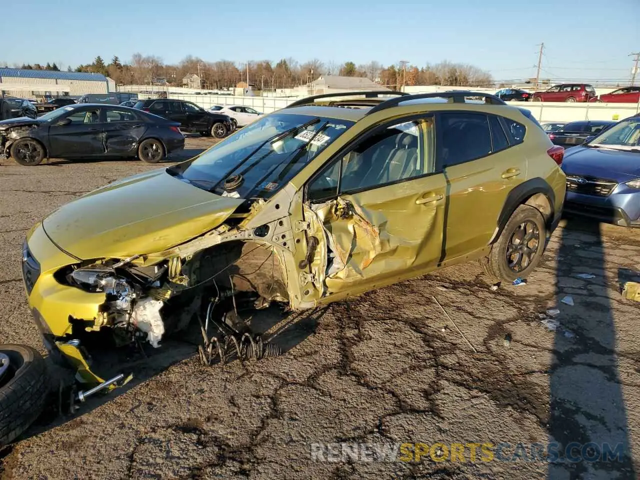 1 Photograph of a damaged car JF2GTHSC6MH285730 SUBARU CROSSTREK 2021