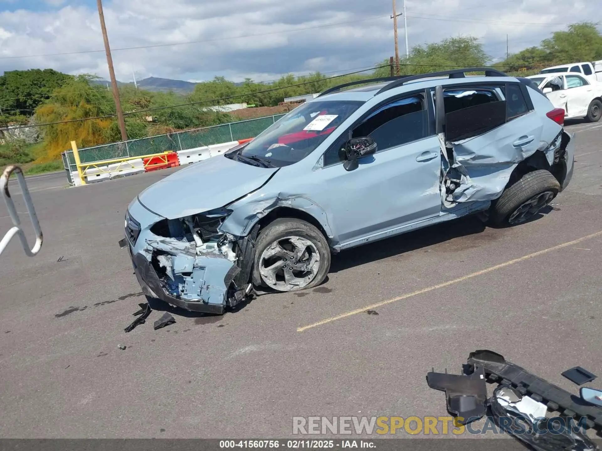2 Photograph of a damaged car JF2GTHMC9N8217002 SUBARU CROSSTREK 2022