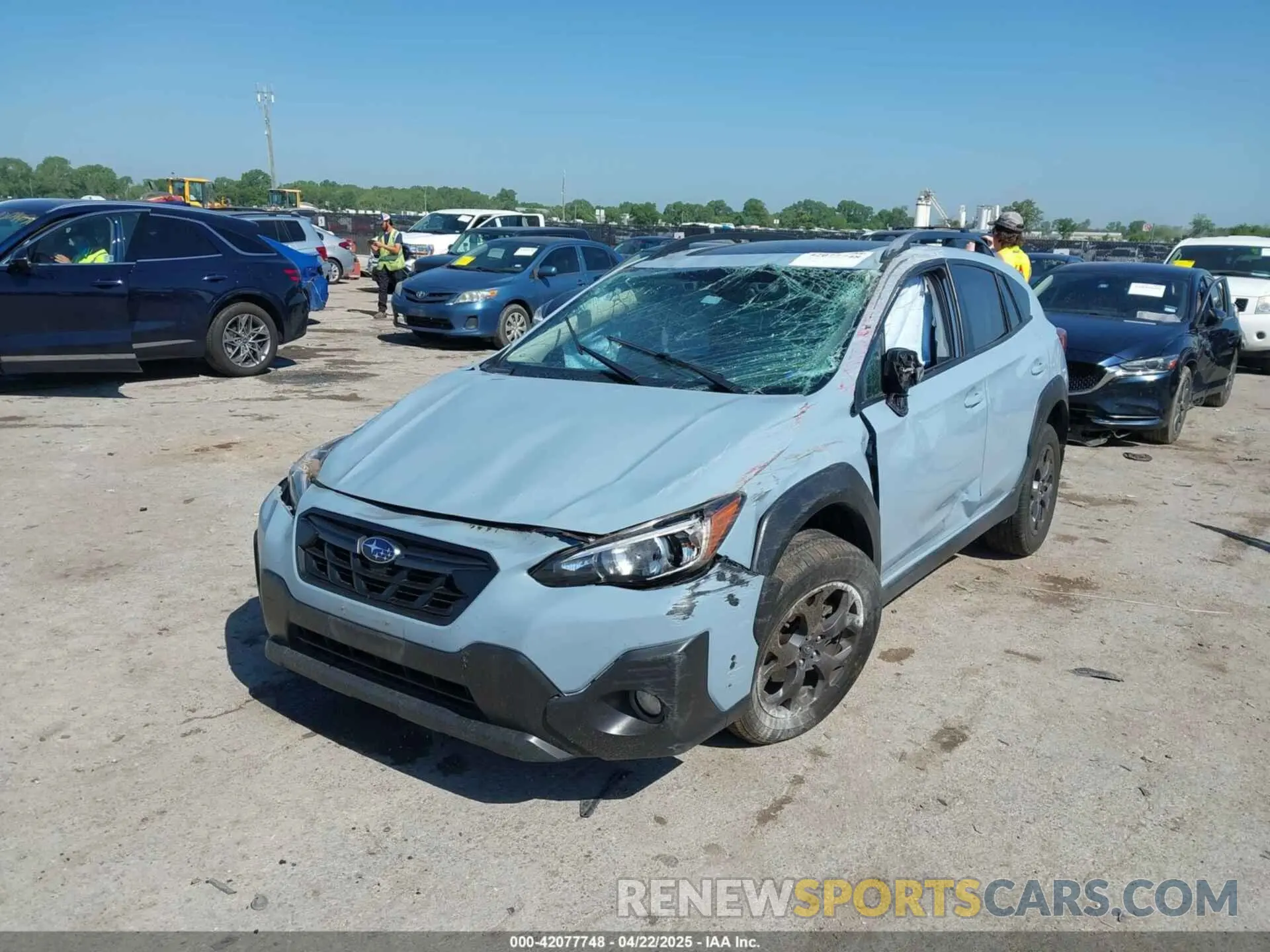 2 Photograph of a damaged car JF2GTHSCXNH260430 SUBARU CROSSTREK 2022