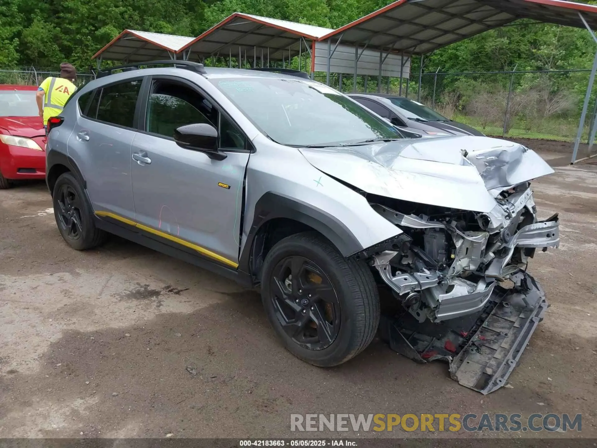 1 Photograph of a damaged car 4S4GUHF63R3766924 SUBARU CROSSTREK 2024