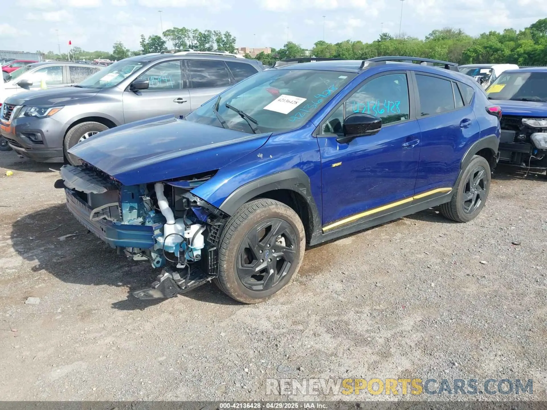 2 Фотография поврежденного автомобиля 4S4GUHF63R3801722 SUBARU CROSSTREK 2024