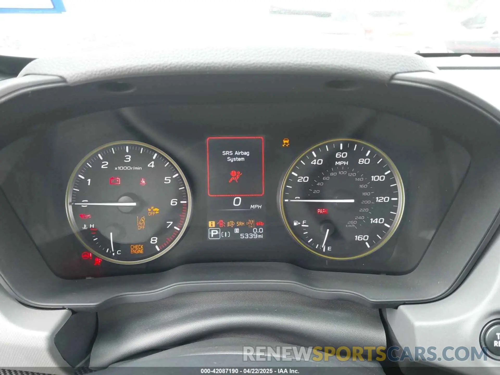 7 Фотография поврежденного автомобиля 4S4GUHF6XR3778150 SUBARU CROSSTREK 2024