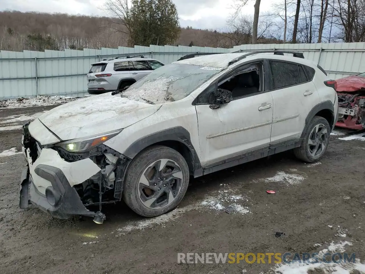 1 Photograph of a damaged car 4S4GUHL62R3707609 SUBARU CROSSTREK 2024