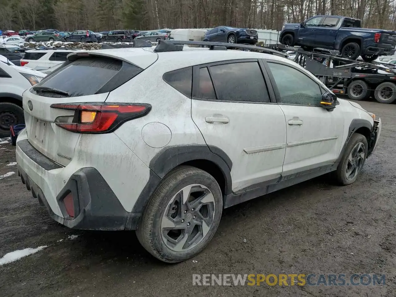 3 Photograph of a damaged car 4S4GUHL62R3707609 SUBARU CROSSTREK 2024