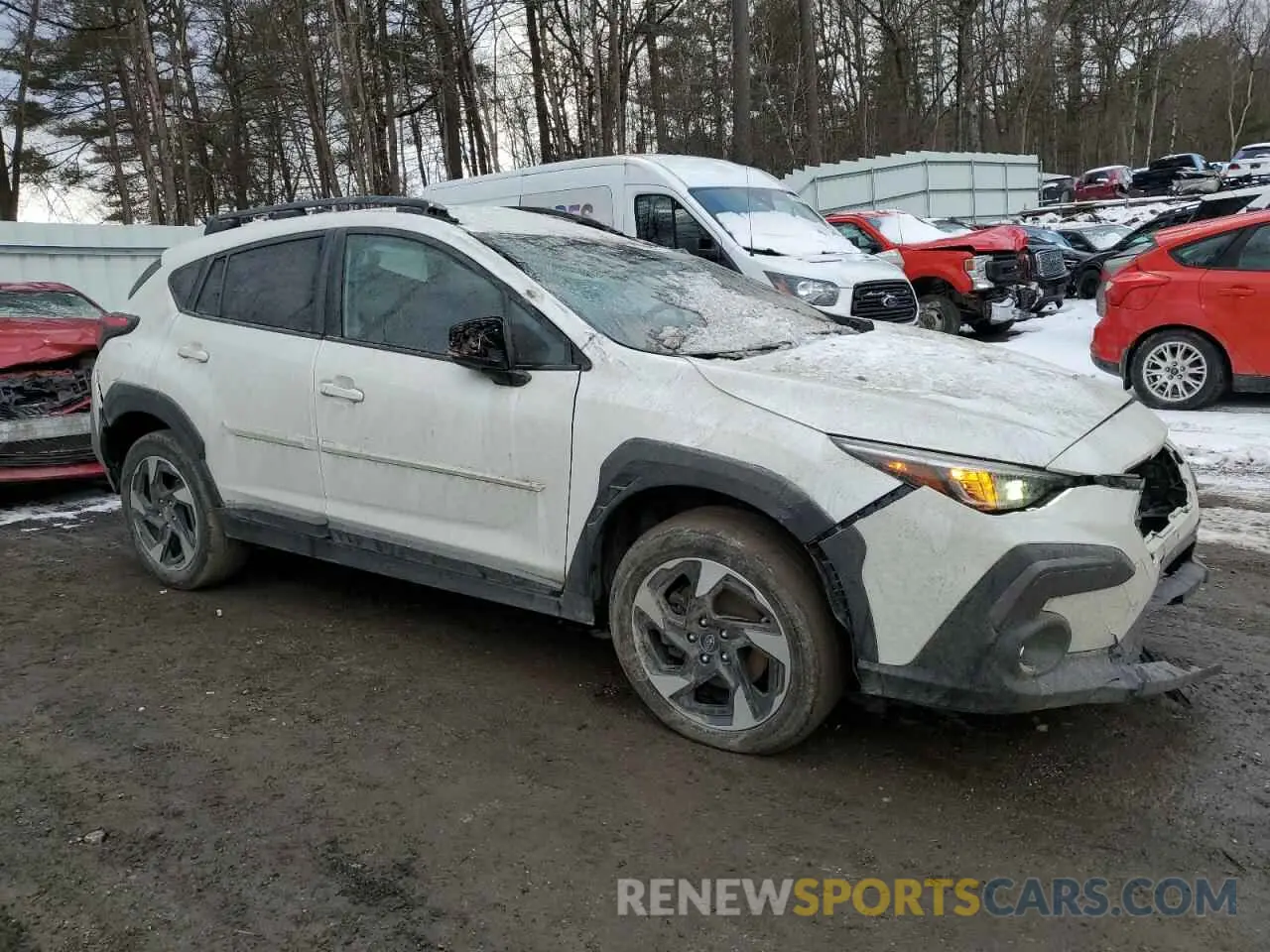 4 Photograph of a damaged car 4S4GUHL62R3707609 SUBARU CROSSTREK 2024