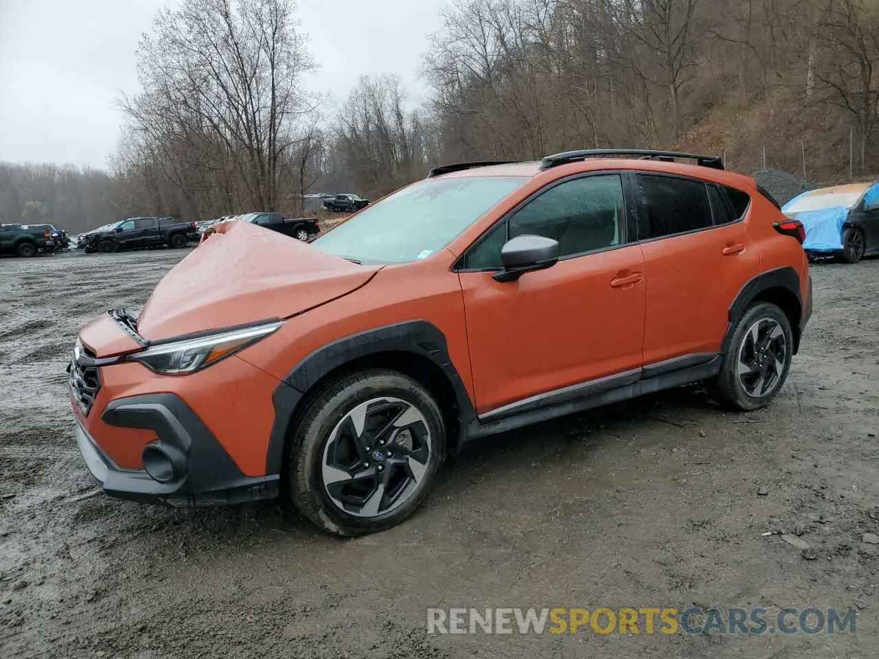 1 Photograph of a damaged car 4S4GUHM69R3834677 SUBARU CROSSTREK 2024