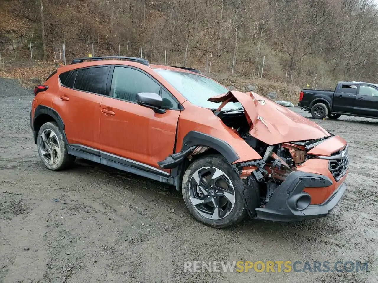 4 Photograph of a damaged car 4S4GUHM69R3834677 SUBARU CROSSTREK 2024