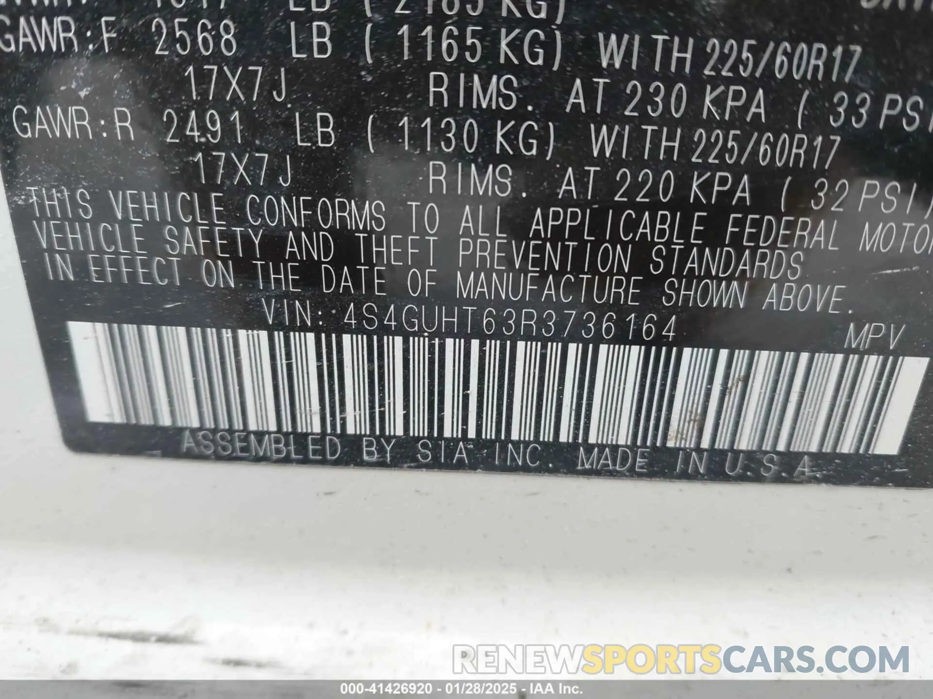 9 Photograph of a damaged car 4S4GUHT63R3736164 SUBARU CROSSTREK 2024