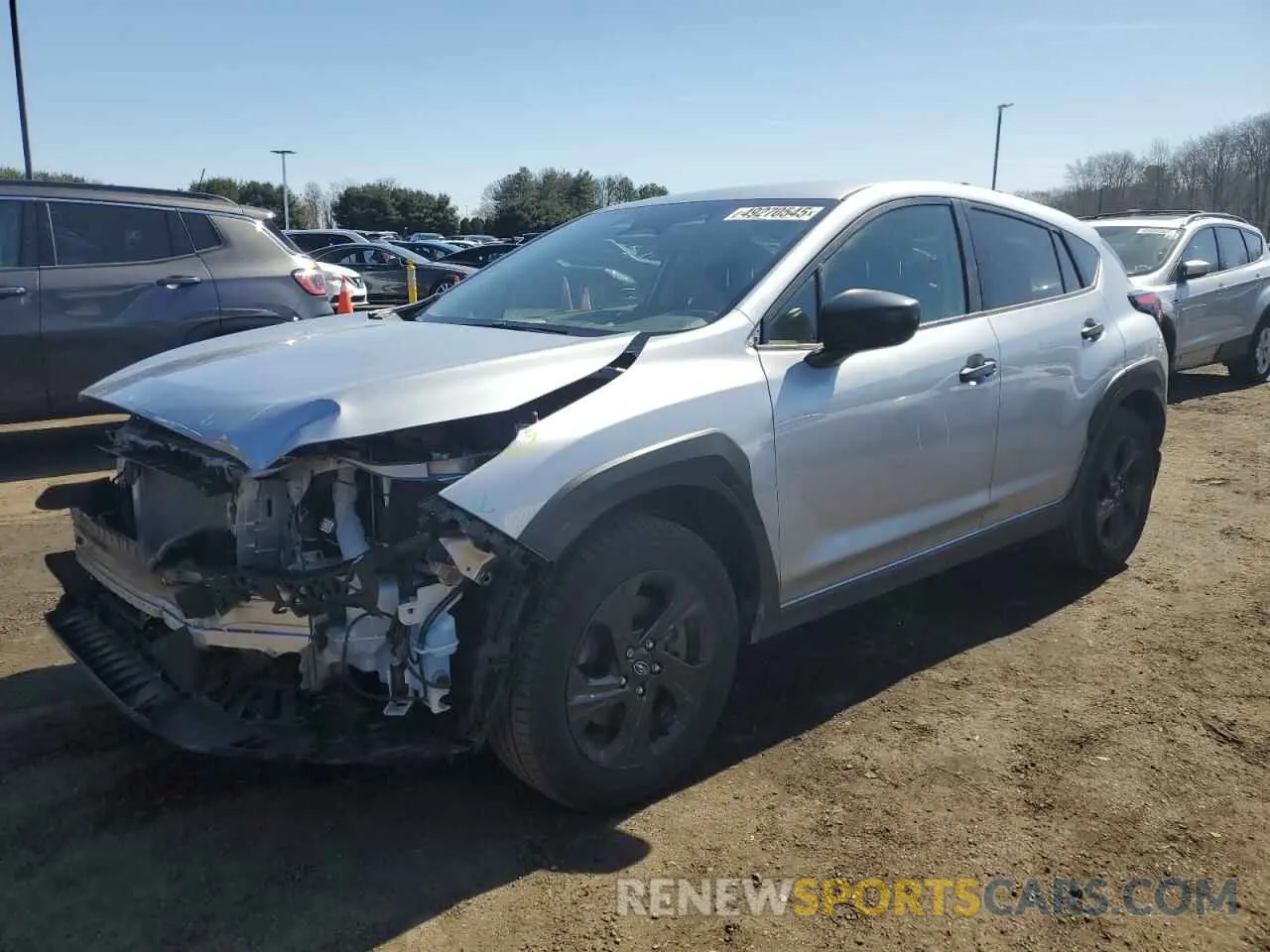 1 Photograph of a damaged car JF2GUABC4RH225425 SUBARU CROSSTREK 2024
