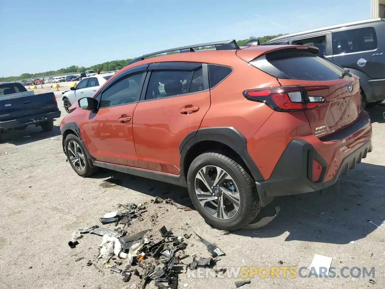 2 Photograph of a damaged car JF2GUADC0RH889525 SUBARU CROSSTREK 2024