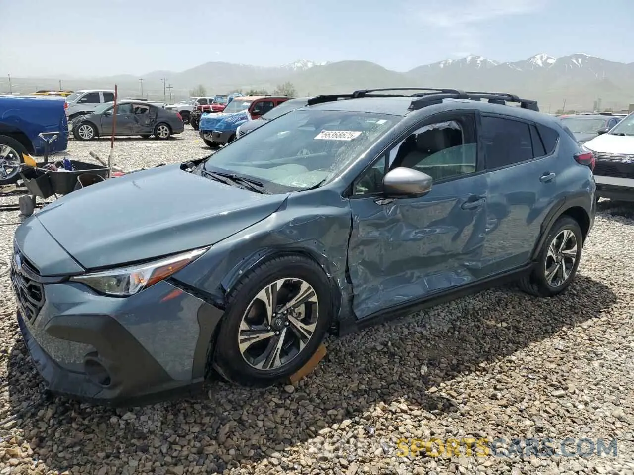 1 Photograph of a damaged car JF2GUADC2RH270067 SUBARU CROSSTREK 2024