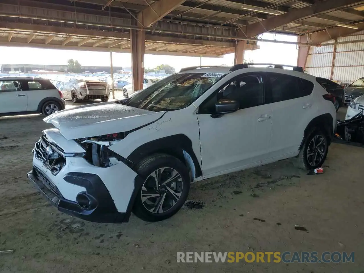 1 Фотография поврежденного автомобиля JF2GUADC4R8244229 SUBARU CROSSTREK 2024