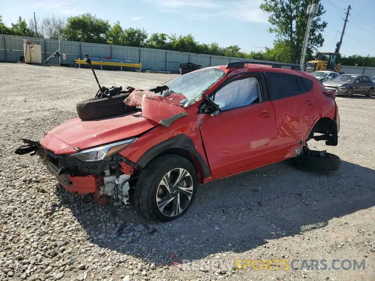 1 Photograph of a damaged car JF2GUADC5RH360734 SUBARU CROSSTREK 2024