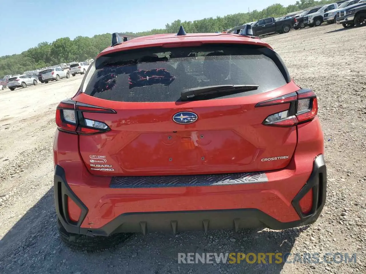 6 Photograph of a damaged car JF2GUADC5RH360734 SUBARU CROSSTREK 2024