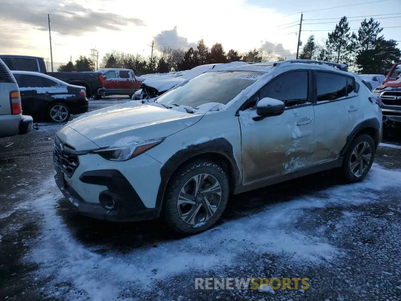 1 Фотография поврежденного автомобиля JF2GUADC6R8268824 SUBARU CROSSTREK 2024